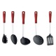 Set 5 Utensili da cucina in Nylon e Acciaio